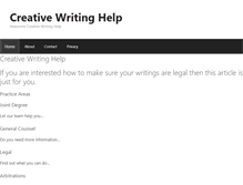 Tablet Screenshot of creative-writing-help.com